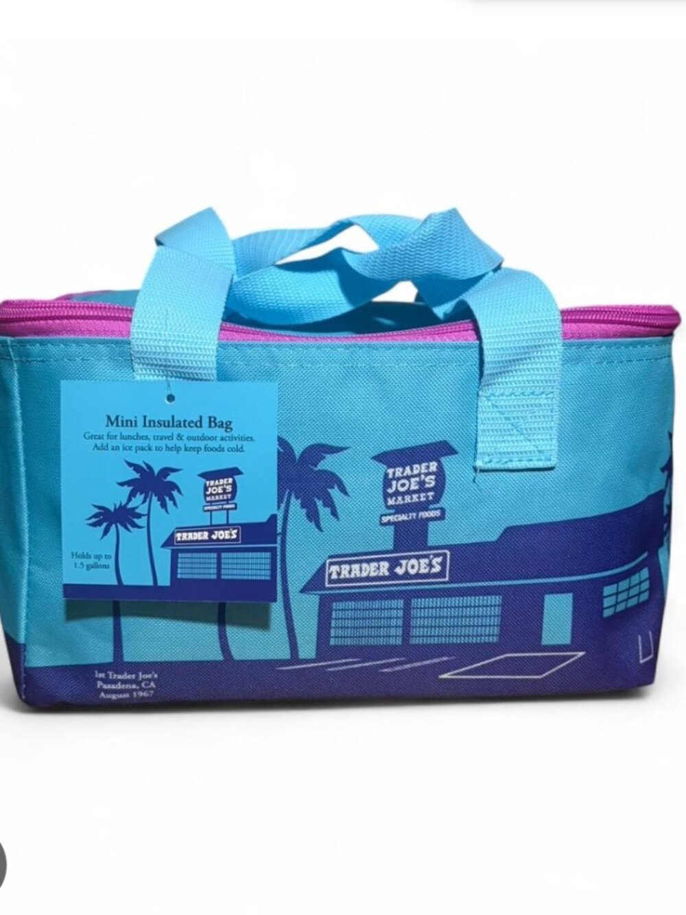 TRADER JOE'S MINI INSULATED TOTE BAG SUMMER FUN COLLECTION-LIMITED EDITION 2026